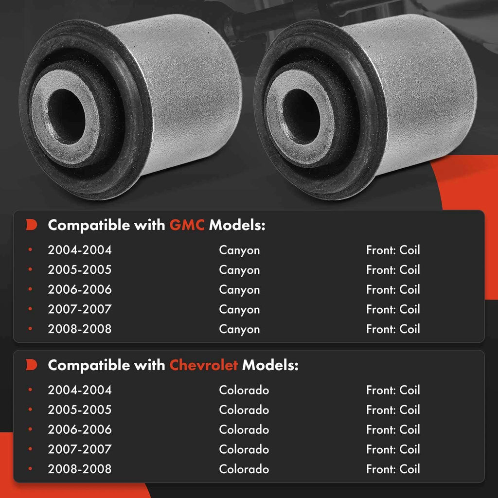 2X Front Lower Control Arm Bushing for Chevy Colorado GMC Canyon (2004-2008)