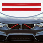 2pcs Red Front Grille Insert Stripes for BMW X3 F25 (2011–2018)