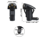 1 Pair Windshield Washer Nozzles for Hyundai Tucson (2005–2008)