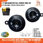 12V Classic Disc Horn 110DB for Bike Car Truck - ECE Certified