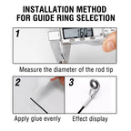 80PCS Fishing Rod Guide Rings Kit for Universal Rods (All Years)