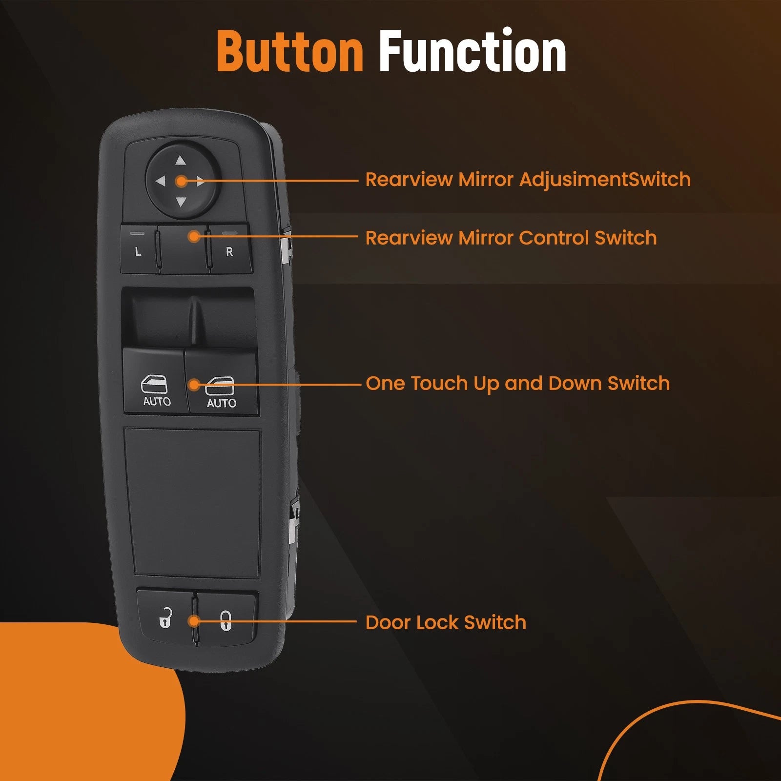 Power Window Switch for Ram 2500 Pickup (2013–2022) DWS1899