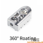 Chrome MX Style Foot Pegs for Harley Softail Low Rider FXLR FLDE Fat Boy (2018-2023)