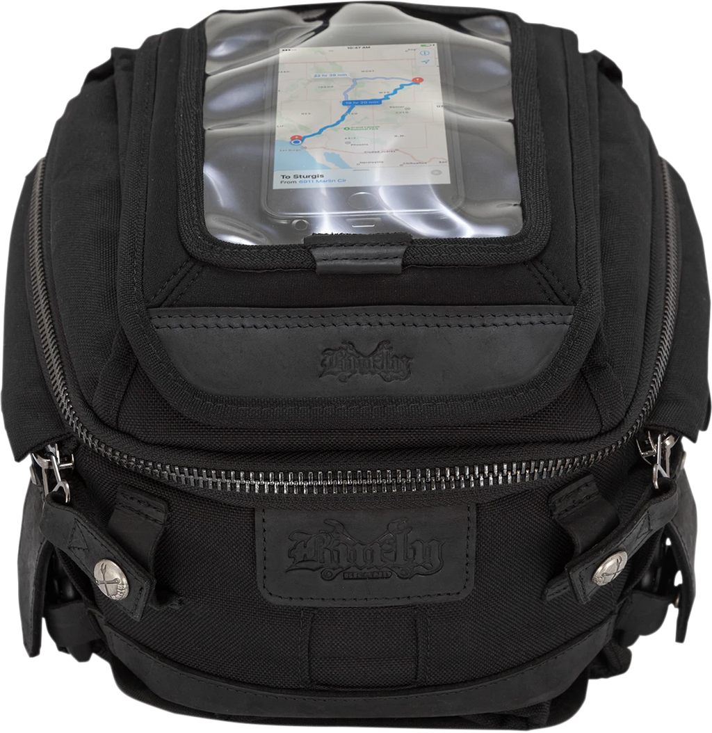 Burly Brand Tank Tail Bag for Motorcycle (B15-1010B)