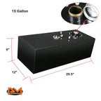 15 Gallon Aluminum Fuel Cell for Universal Applications (Gas Tank + Level Sender + Cap)