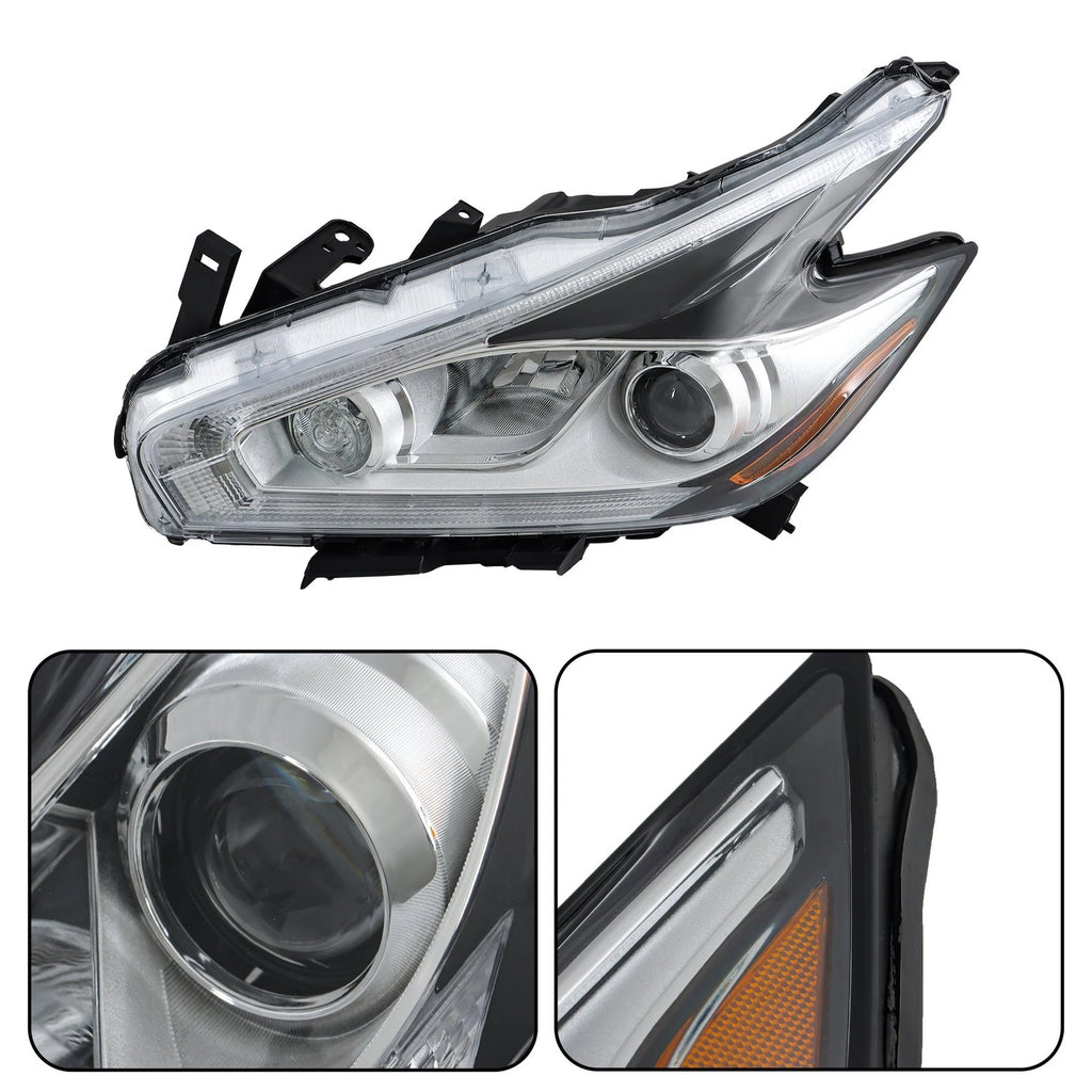 Halogen Headlight Pair for Nissan Murano (2015–2018) LED DRL