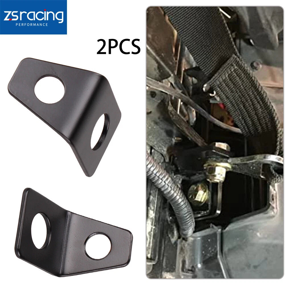 2X Seat Belt Mounting Angle Bracket Kit