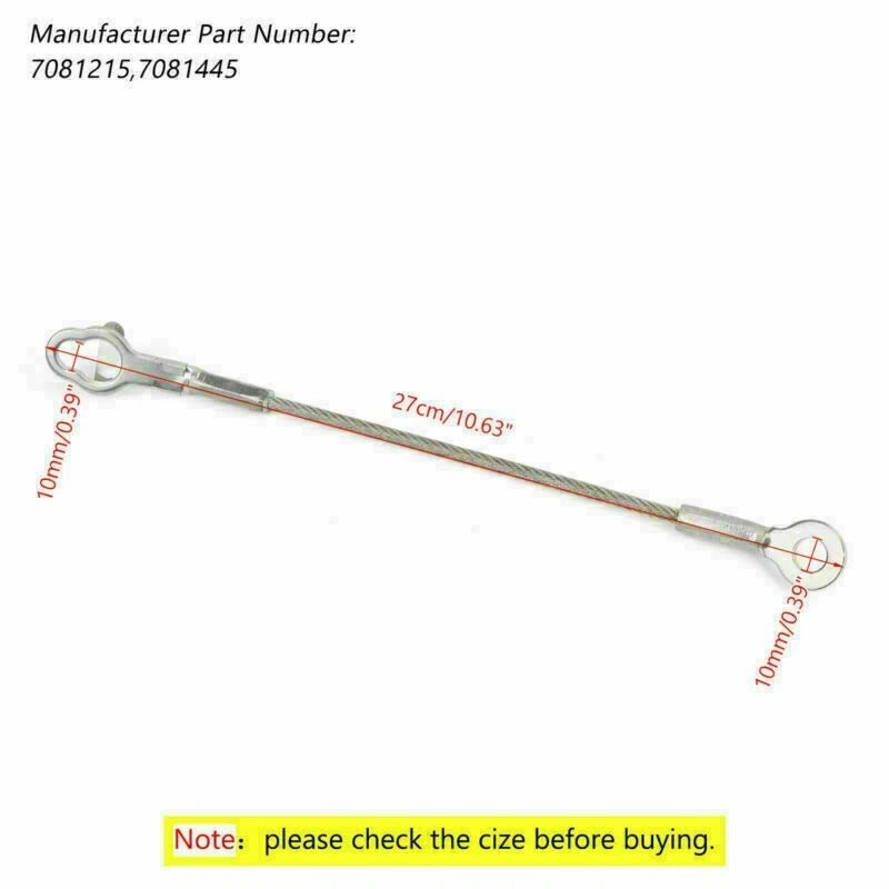 Tailgate Cable for Polaris Ranger 500 700 800 900 XP (2006–2019) 7081445