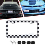 License Plate Frame for Universal Fit (Stainless Steel, Rust Proof, Weatherproof)