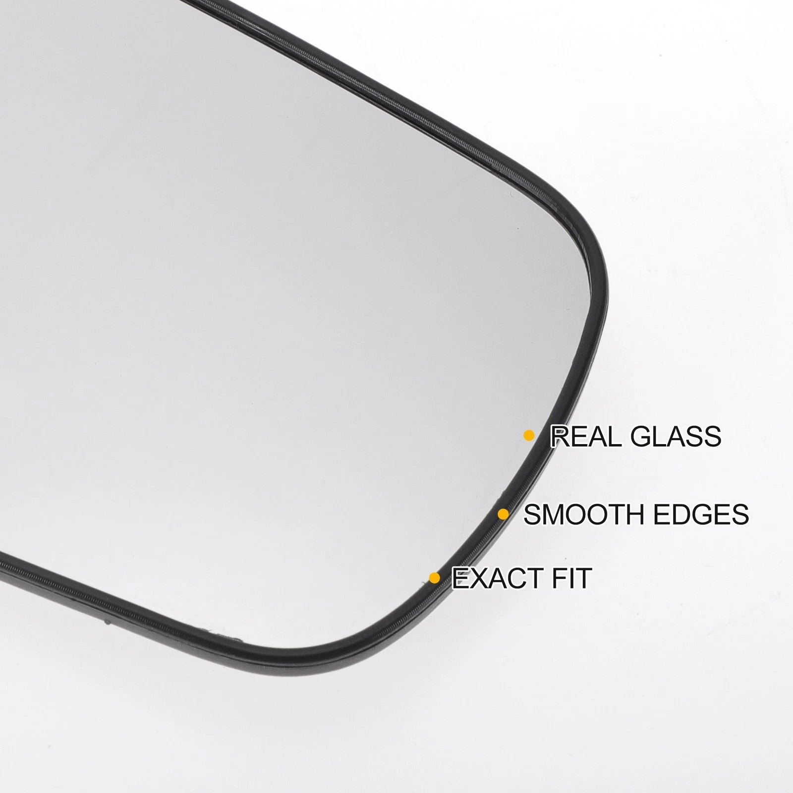 Right Side White Mirror Glass for Ford Fiesta (2002–2005)