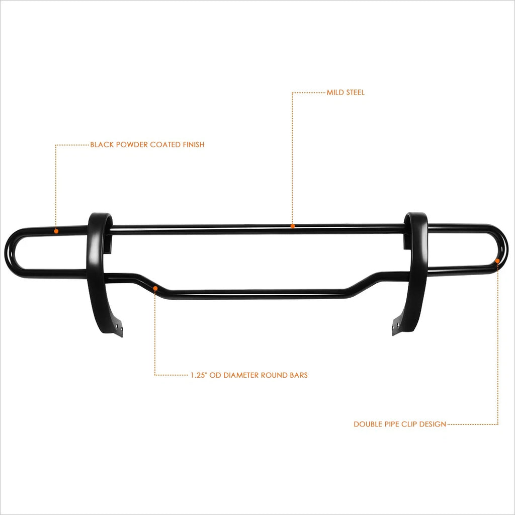 Rear Bumper Protector for Mercedes Benz W163 ML Class (1998–2005) Black Coated