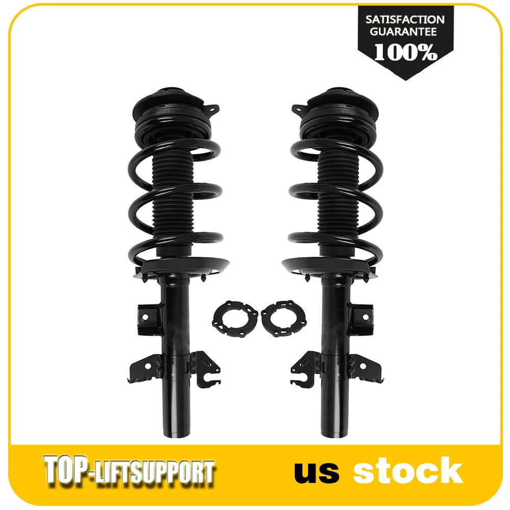 Set of 2 Front Complete Struts with Springs for Jeep Cherokee (2014–2018)