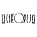 Center Air Vent Outlet Cover Trim for Lexus RC300 RC350 RC200t (2015–2024) Carbon Black