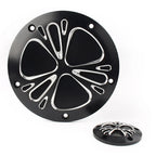 Black Clutch Timer & Point Covers for Harley Dyna, Softail, Sportster