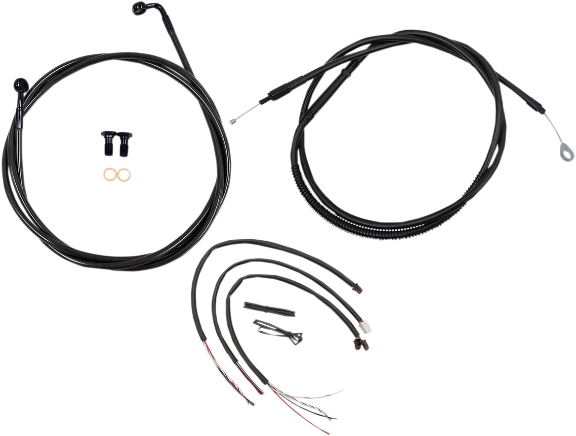Complete Midnight Braided Cable Kit for Harley Davidson (2018–2019)