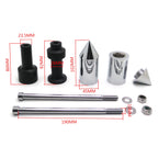 Chrome Spike Frame Slider Crash Protector for Kawasaki Z1000 (2003–2006)