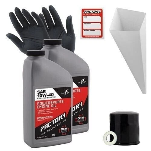 2Qt Oil Change Kit for Kawasaki KAF400 Mule 600/610 (2005–2010)