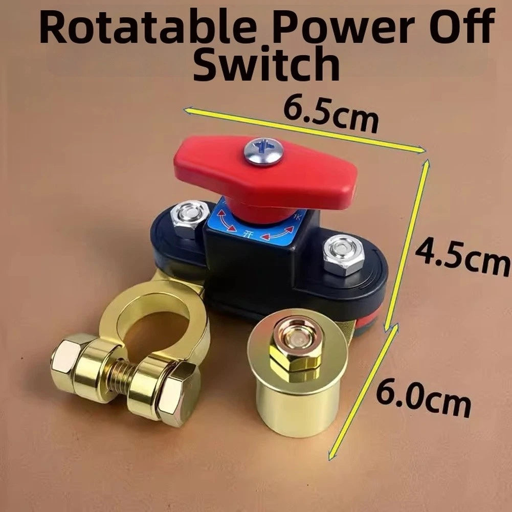 Battery Cutoff Switch for Car and Truck Batteries (No Modification Required)