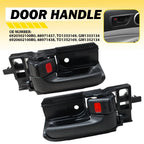 Set of 2 Black Interior Door Handles for Toyota Corolla (2003–2008)
