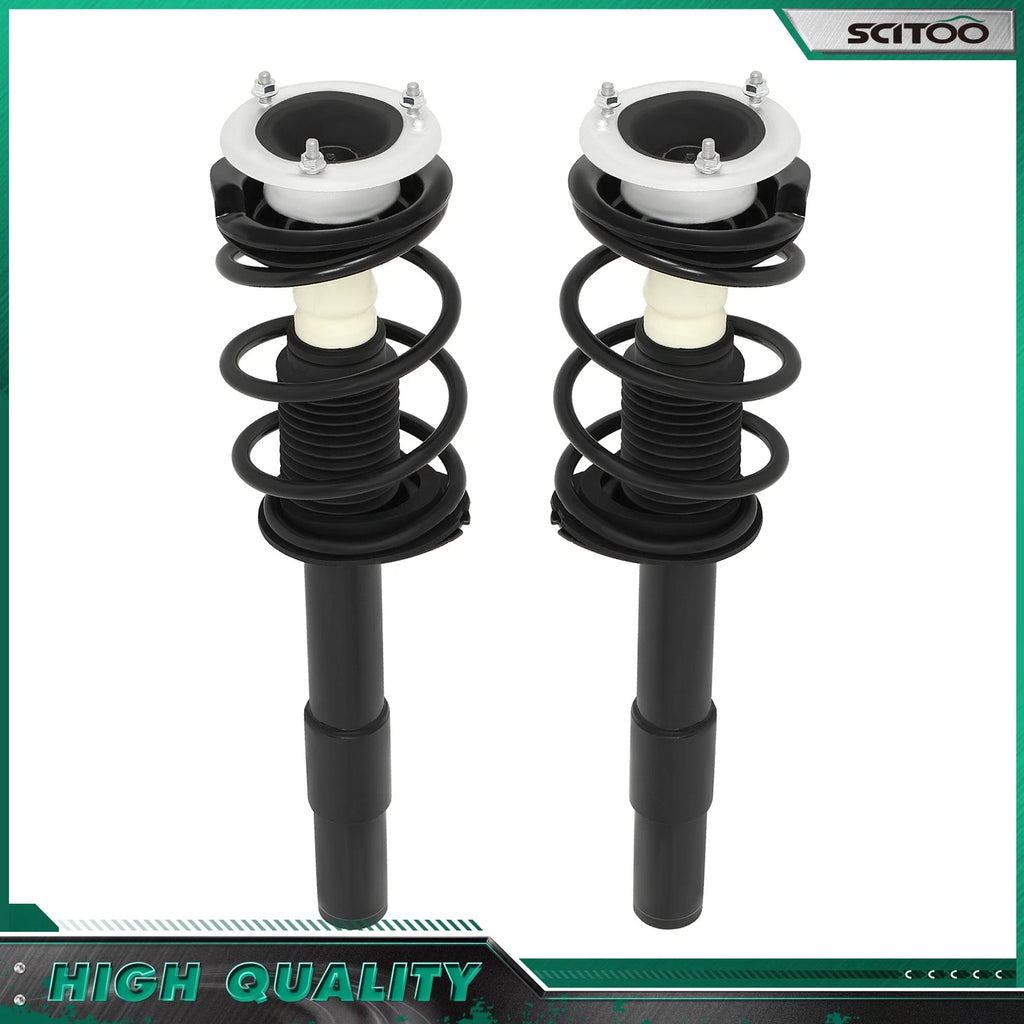 2Pcs Complete Struts Coil Springs Shocks for BMW 525i (2004–2006)