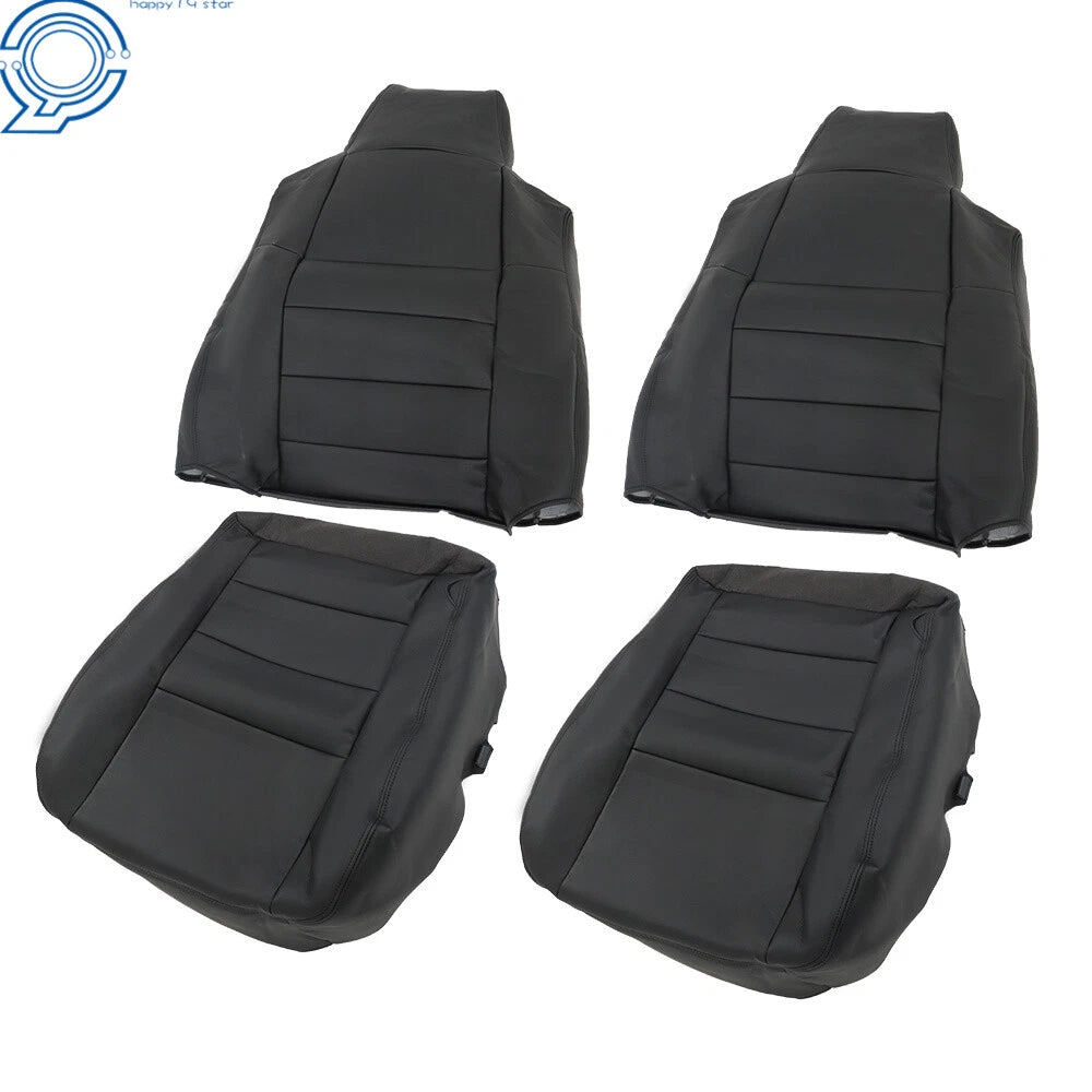 Set of 2 Front Perforated Seat Covers for Ford F250 F350 Lariat (2002–2007)