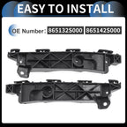 1 Pair Front Bumper Retainer Bracket No. 865132S000 for Hyundai Tucson (2011–2015)
