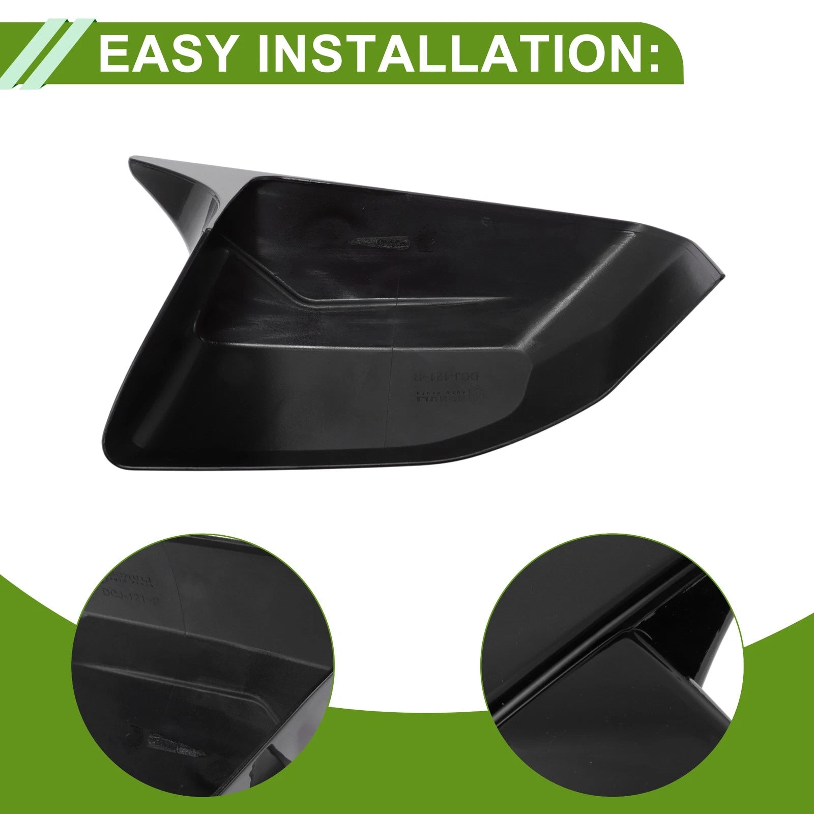 1 Pair Gloss Black Mirror Cover Caps for Chevrolet Colorado (2023–2025)