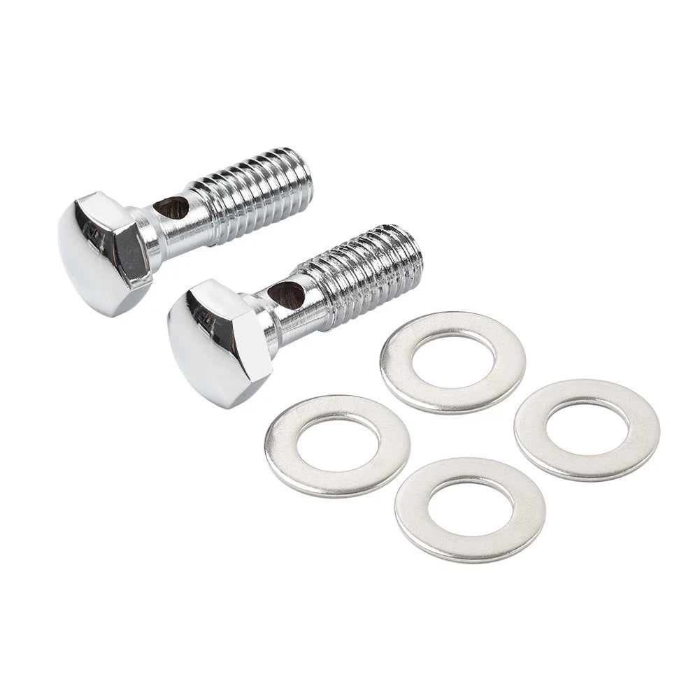 Chrome Head Breather Bolts Kit for Harley Road King FLHR (1994–1999) Softail FXST