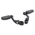 1 1/4'' Matte Long Angled Footpegs Mount Engine Guard Pegstreamliner