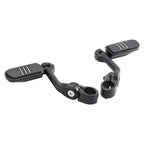 1 1/4'' Matte Long Angled Footpegs Mount Engine Guard Pegstreamliner