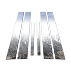 Chrome Pillar Post Covers 6Pc for Lexus LS 460 (2007–2017)