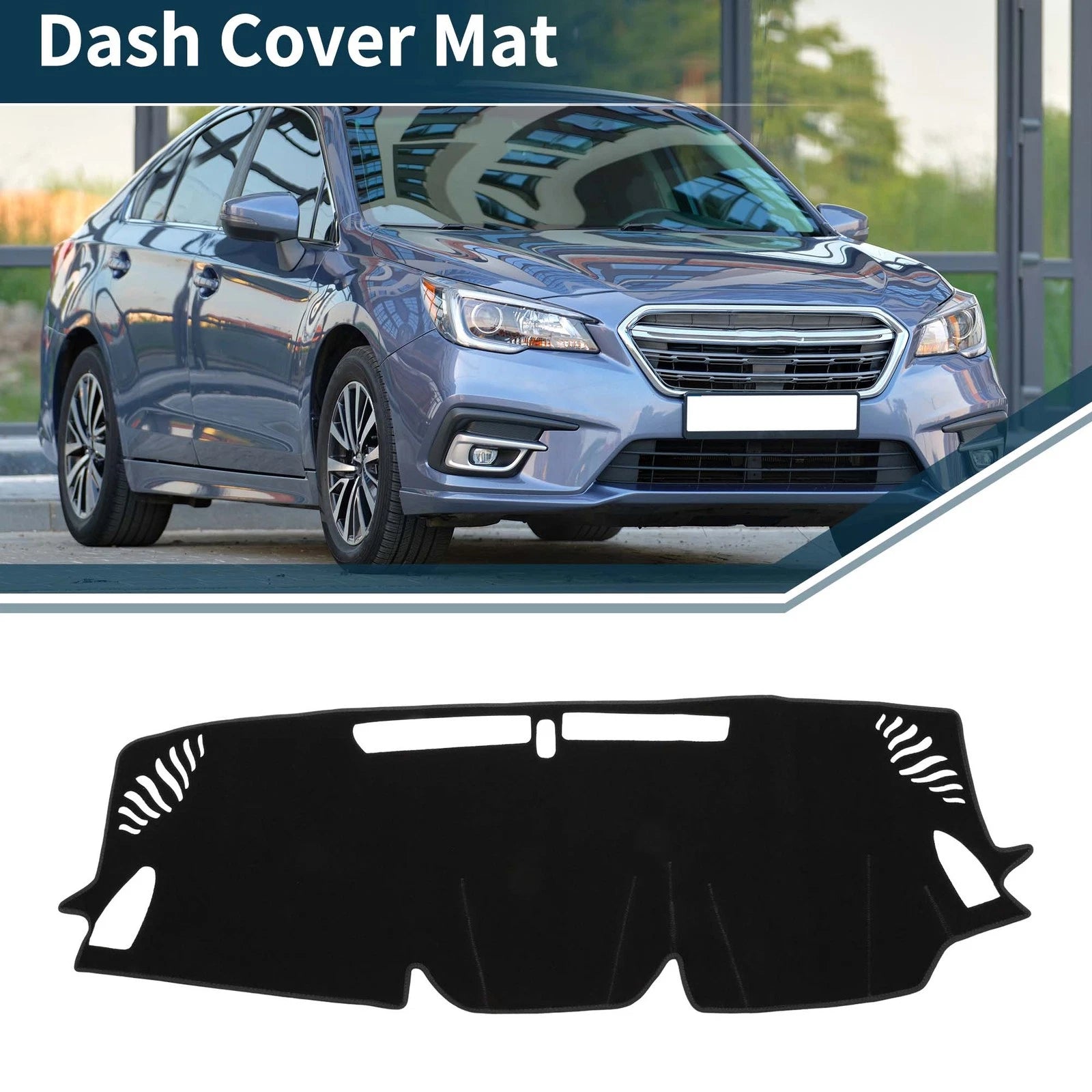 Dashboard Cover Mat for Subaru Levorg (2014–2020) Sun Protector Black
