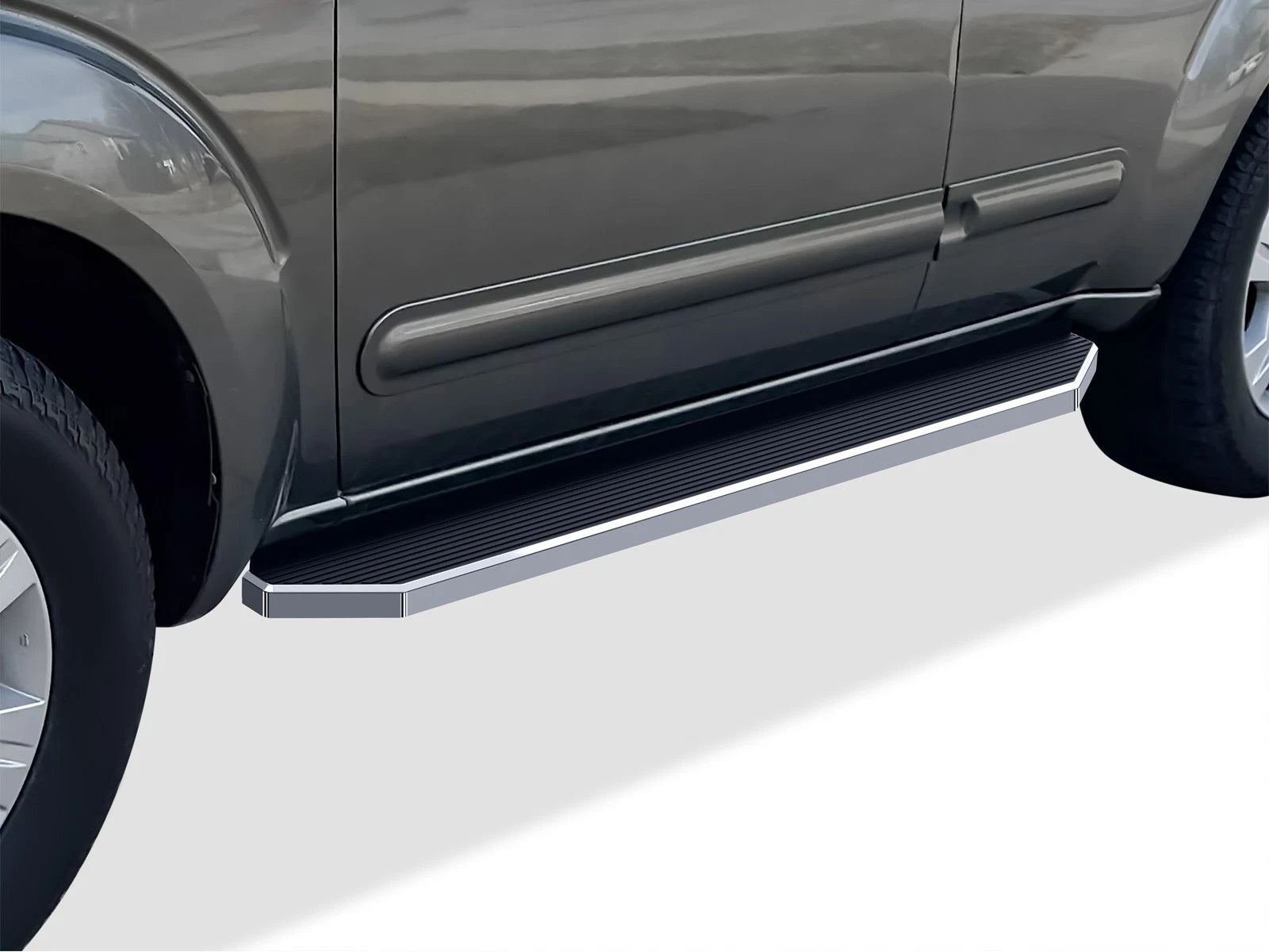 6" Polished iBoard Side Step Nerf Bar for Nissan Pathfinder (2005–2012)