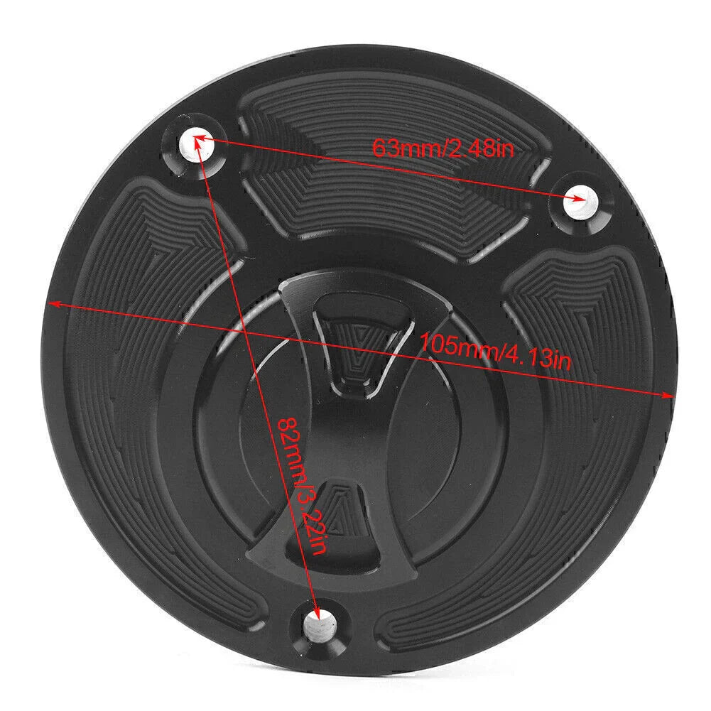 Fuel Gas Tank Cap Cover for Yamaha R6 R1 FZ1 FZ6 VMAX MT01 FZ16 YZF R15 R125