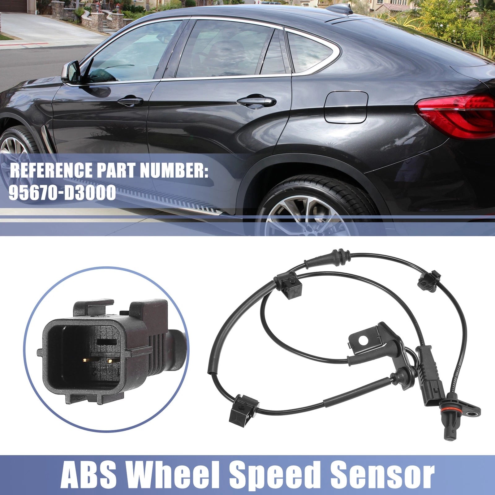 Front Left ABS Wheel Speed Sensor No. 95670-D3000 for Hyundai Tucson (2016–2021)