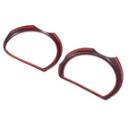 4 x Red Headlight Cover Decor Rings for Dodge Challenger (2015-2021)