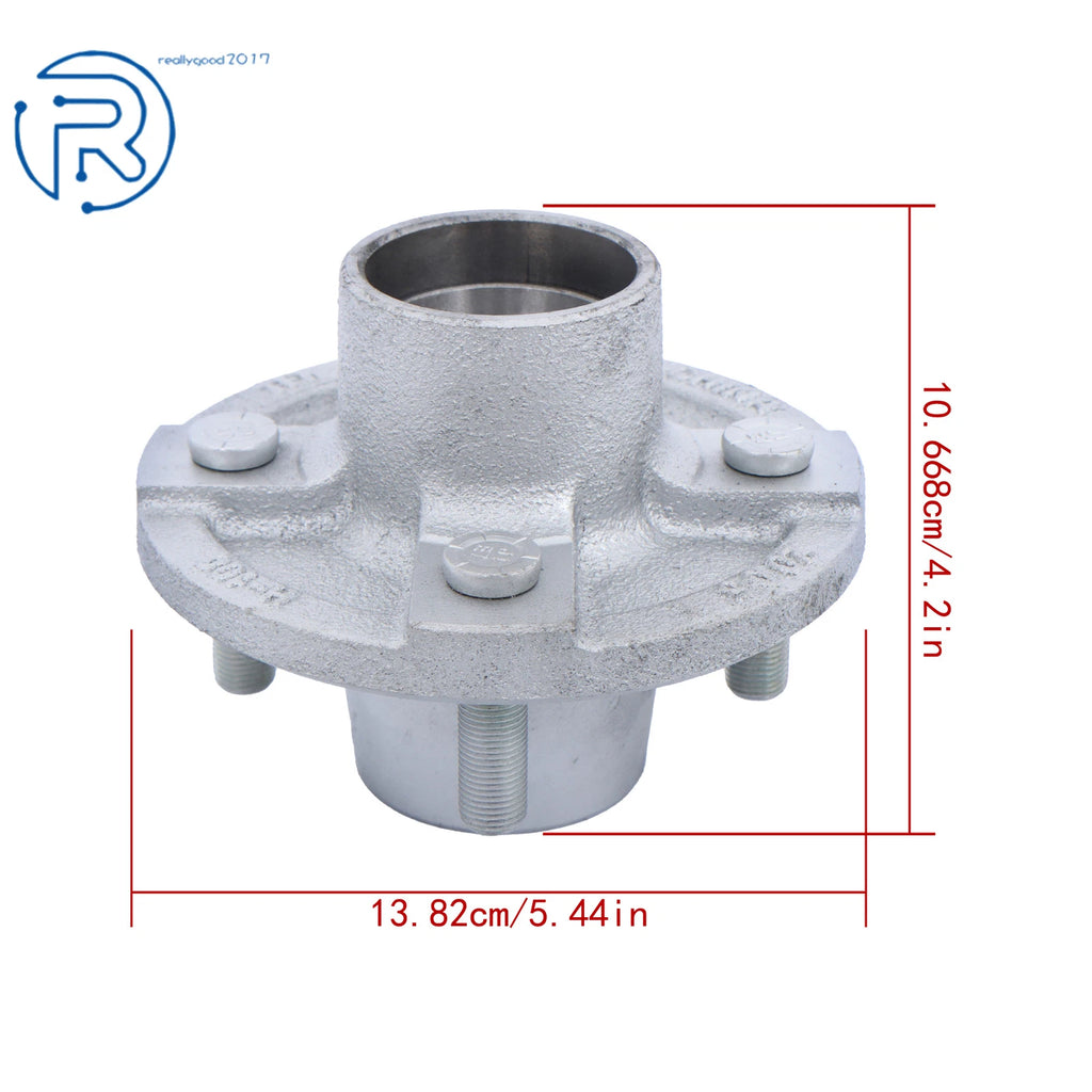 Set of 2 Trailer Axle Kits for 4 on 4" Bolt Idler (RHD)