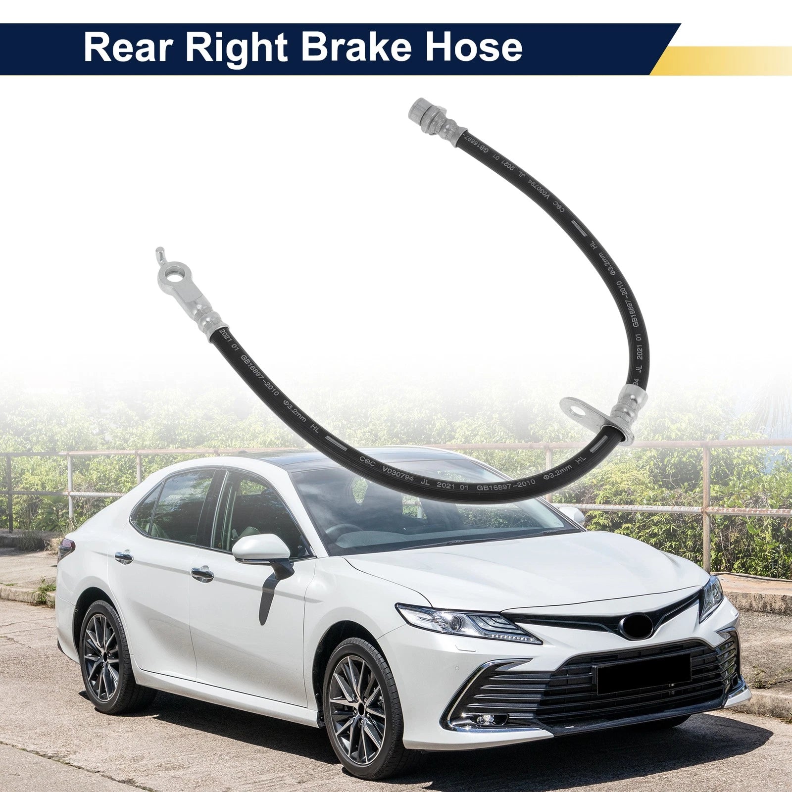 Rear Right Brake Hose for Toyota Camry (2017–2021) No. 90947C2079