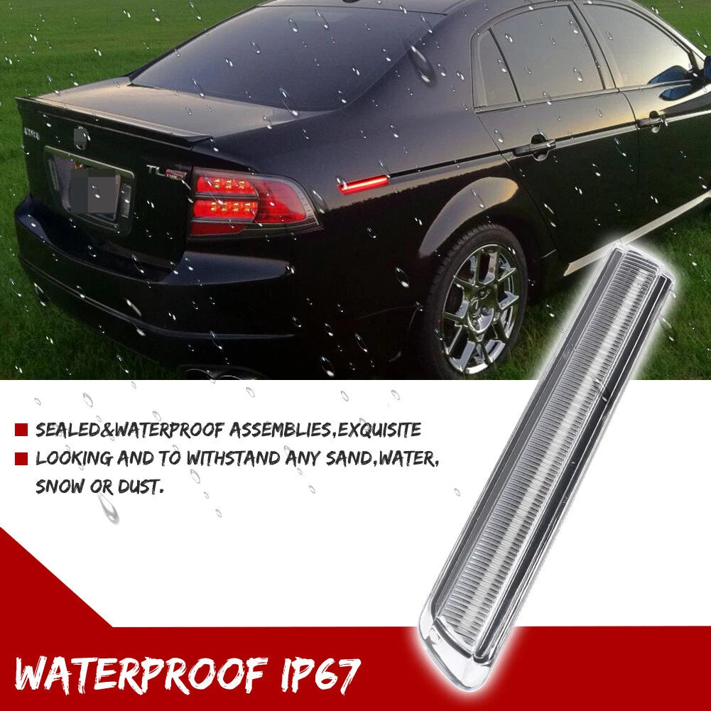 Set of 2 Clear LED Rear Side Marker Parking Lights for Acura TL (2004–2008)