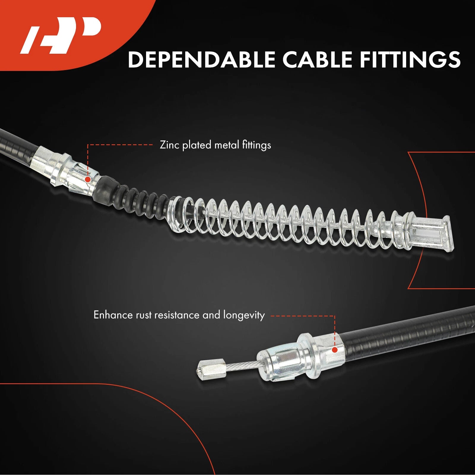Rear Parking Brake Cable for Chevrolet Silverado 1500 GMC Sierra (2001–2005)