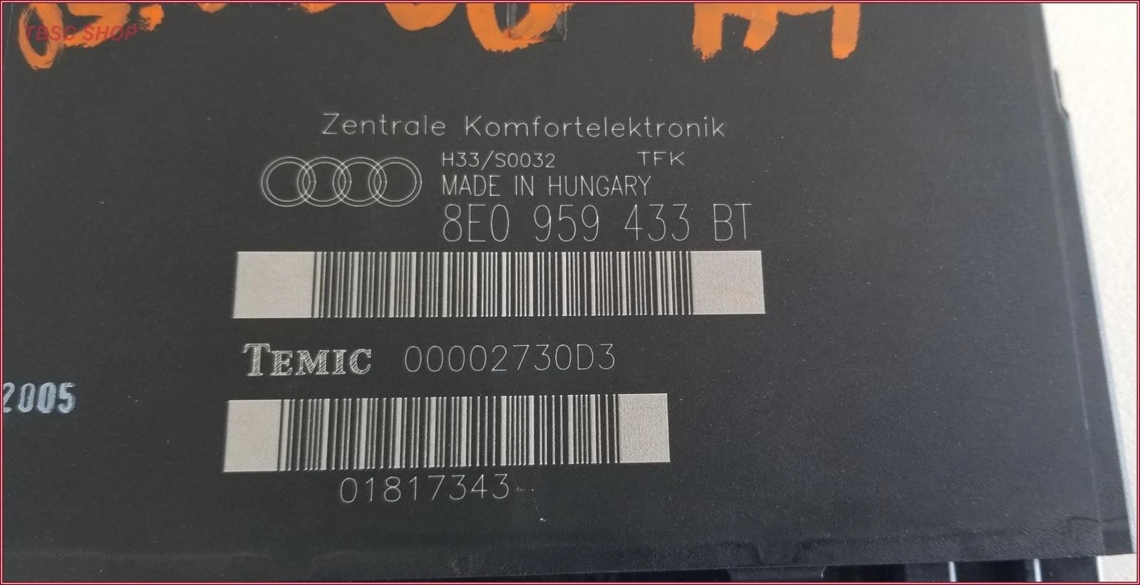 Body Comfort Control Module BCM 8E0959433BT for Audi A4 S4 (2005–2008)