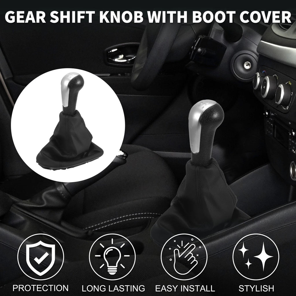 5 Speed Gear Shift Knob with Cover for Chevrolet Spark (2013–2022)