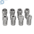 Set of 8 Double Angle Collets for CNC Mill Lathe (1/8 to 9/16 Inch)