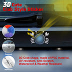 Personalized 3D Crab Style Car Logo Decal for Any Make Model (2015-2025)