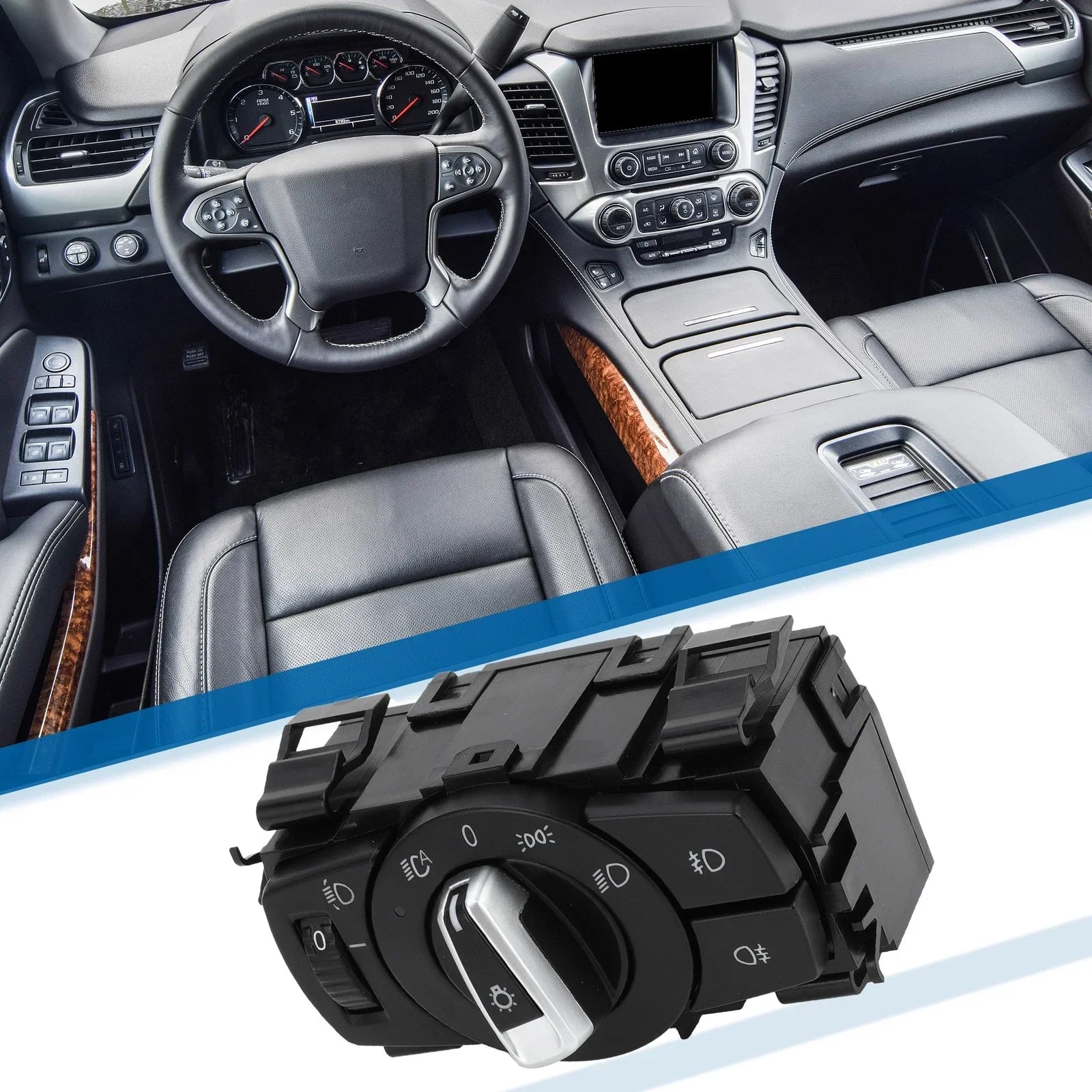 Headlight Switch Plastic Black for BMW 1 Series E82 (2007-2013)