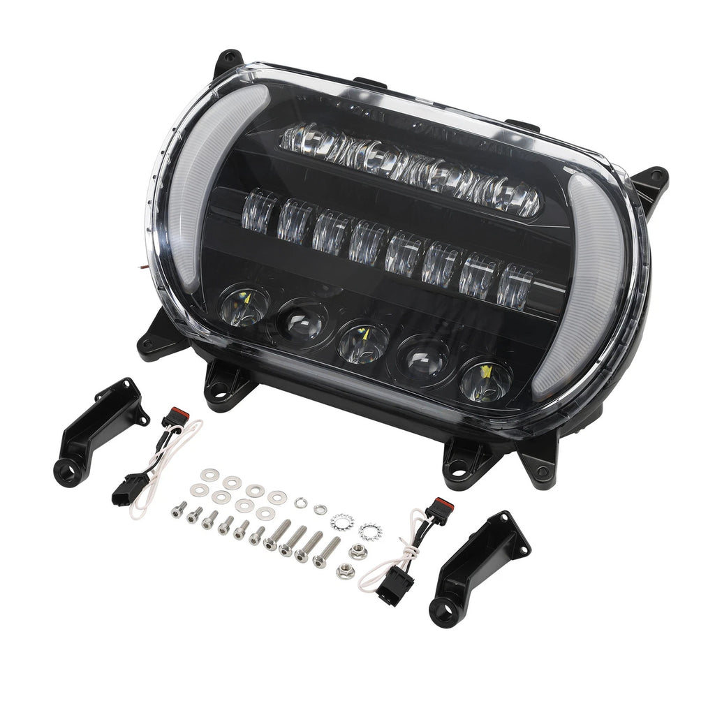 Front LED Headlight Lamp Assembly for Harley Road Glide (2015–2023)