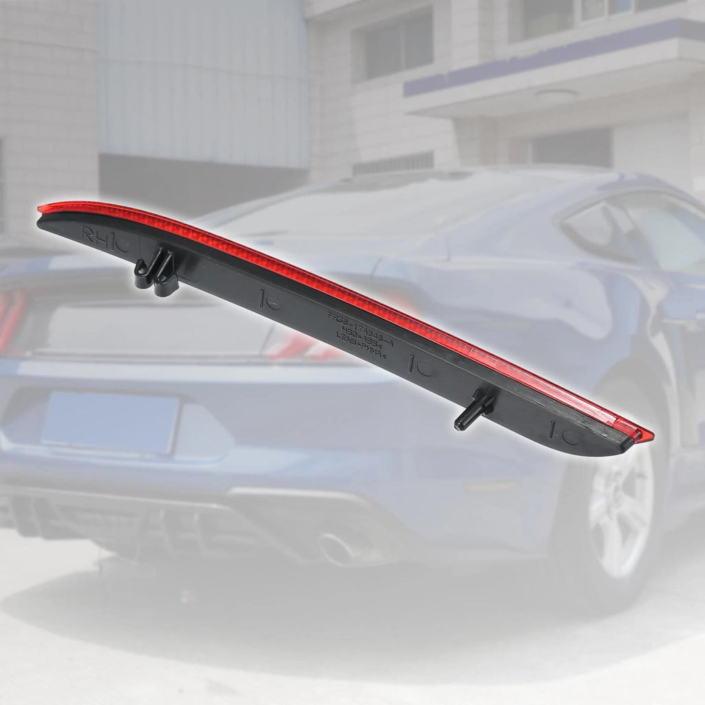 2X Bumper Reflector Sticker for Ford Mustang (2015–2017) FR3Z15A449A Red
