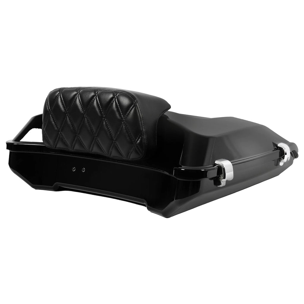 Black Razor Trunk Backrest for Harley Touring Road King Glide (2014–2024)