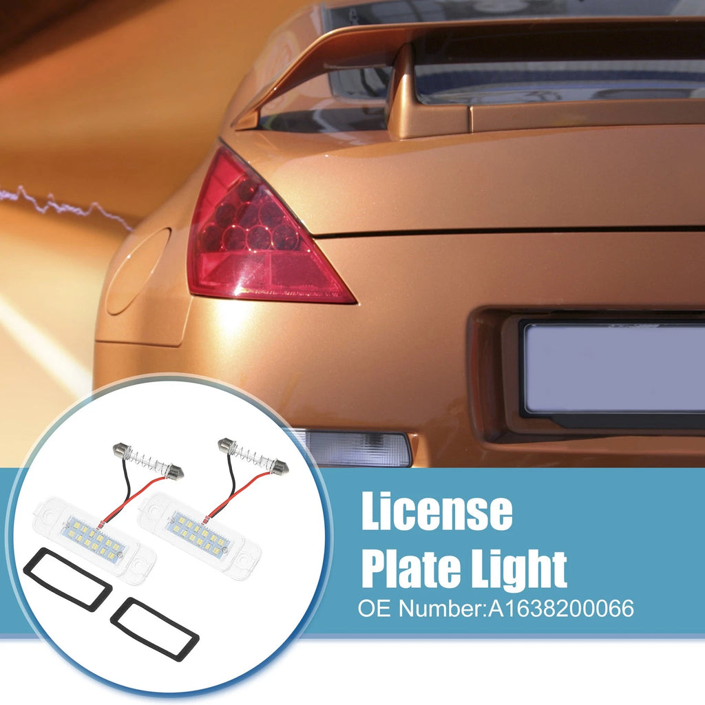 2pcs License Plate Light for Mercedes-Benz ML 320 (1998–2003) No.A1638200066