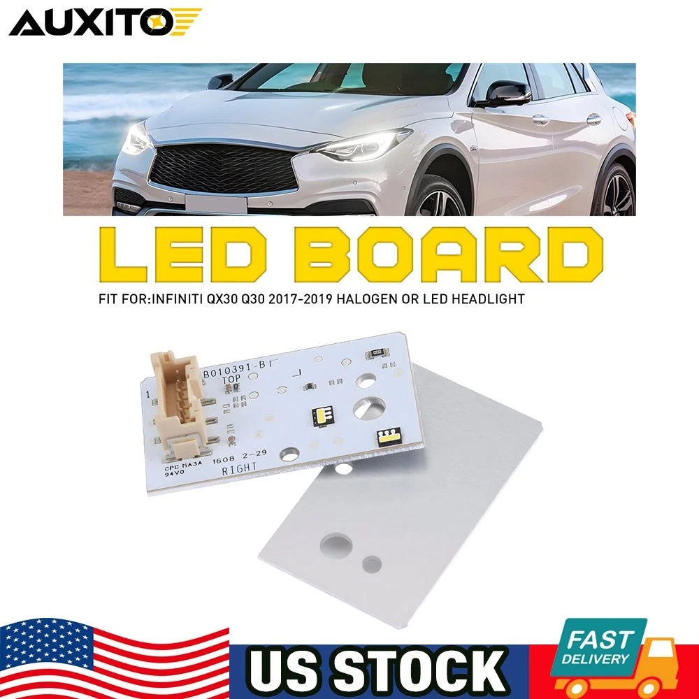 2X LED Boards for Infiniti QX30 Q30 (2016–2019) Headlight DRL Chip